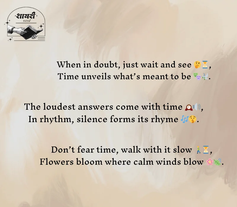 Waqt Shayari in English