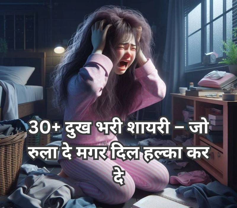 30+ दुख भरी शायरी – जो रुला दे मगर दिल हल्का कर दे