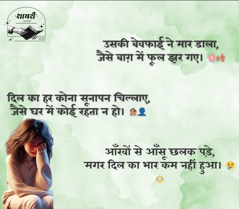 दुख भरी शायरी