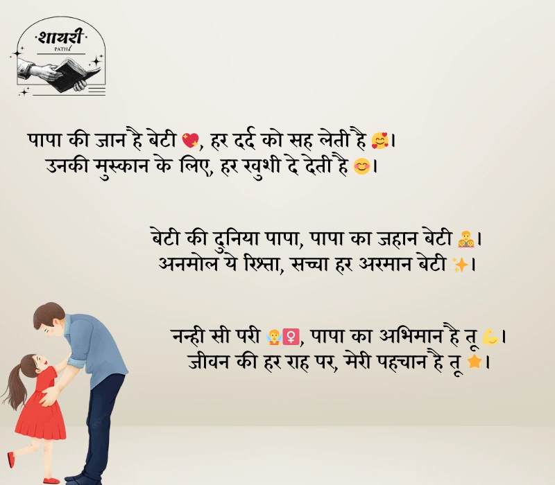 Heart Touching Papa Beti Shayari