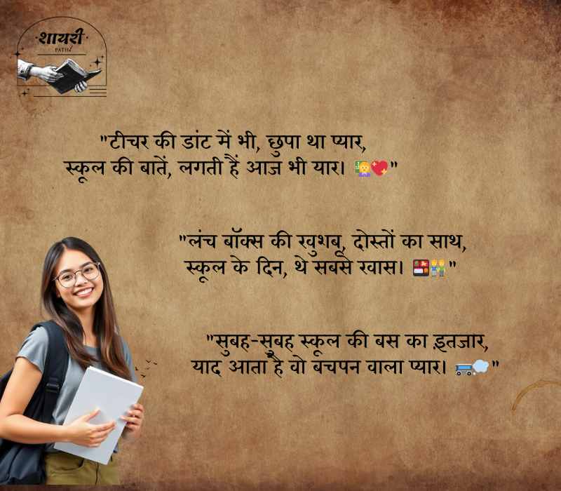 school shayari
