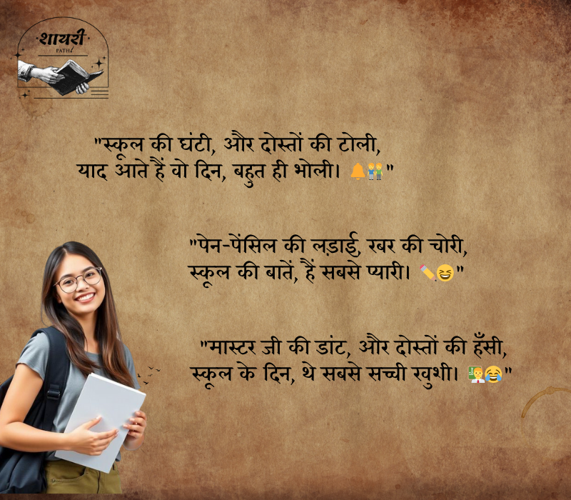 school shayari
