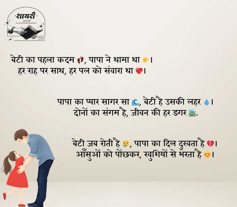 Heart Touching Papa Beti Shayari