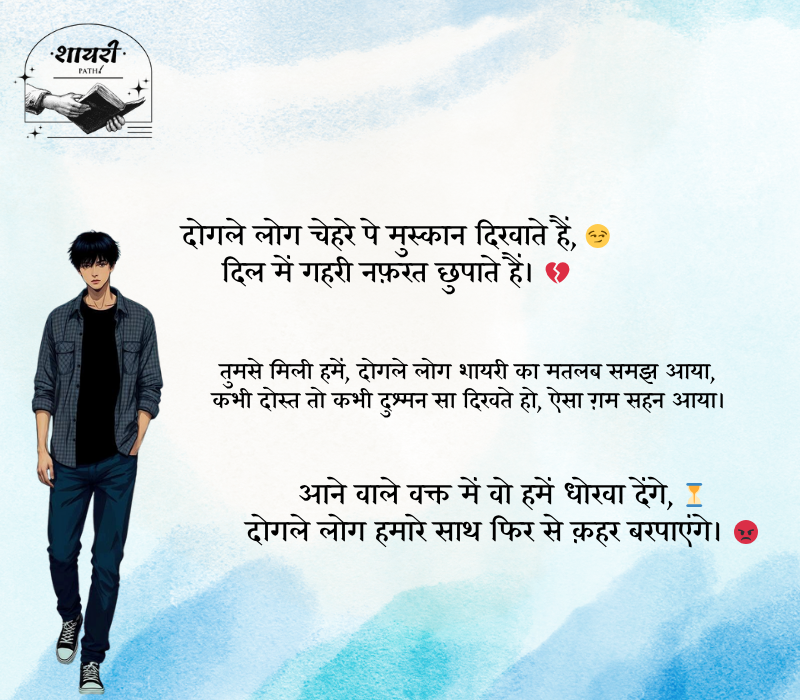 दोगले लोग शायरी