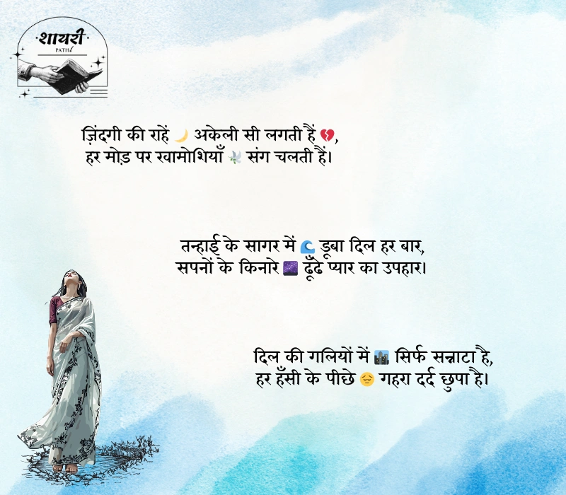 zindagi alone shayari