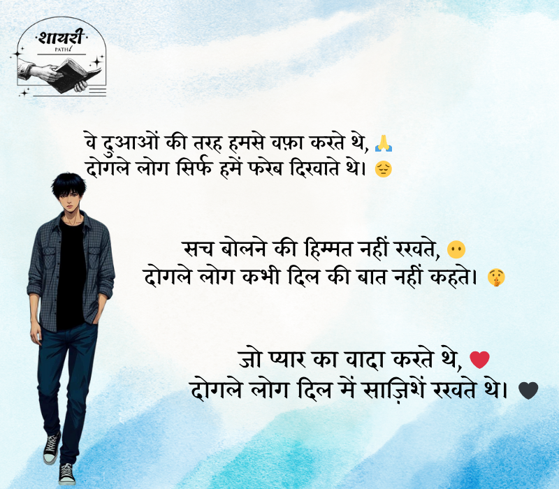 दोगले लोग शायरी