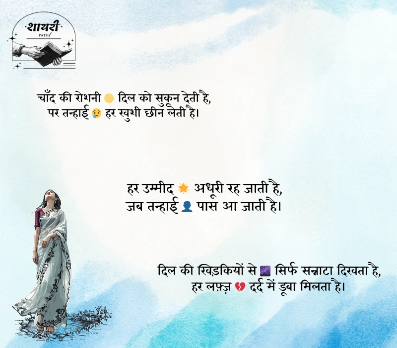 zindagi alone shayari