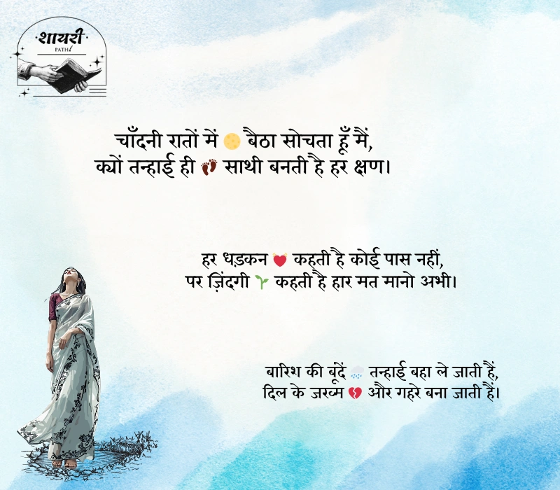 zindagi alone shayari