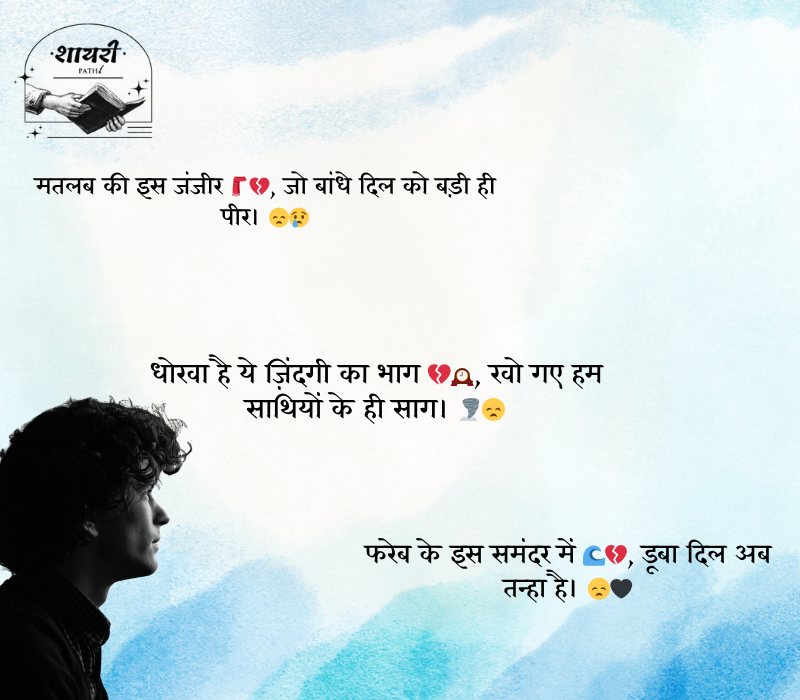 Bharosa Rishte Dhoka Shayari