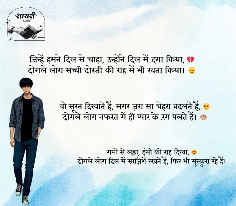 दोगले लोग शायरी 