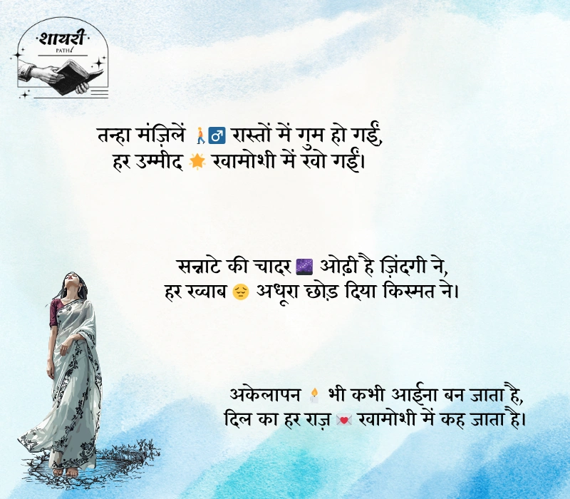 zindagi alone shayari