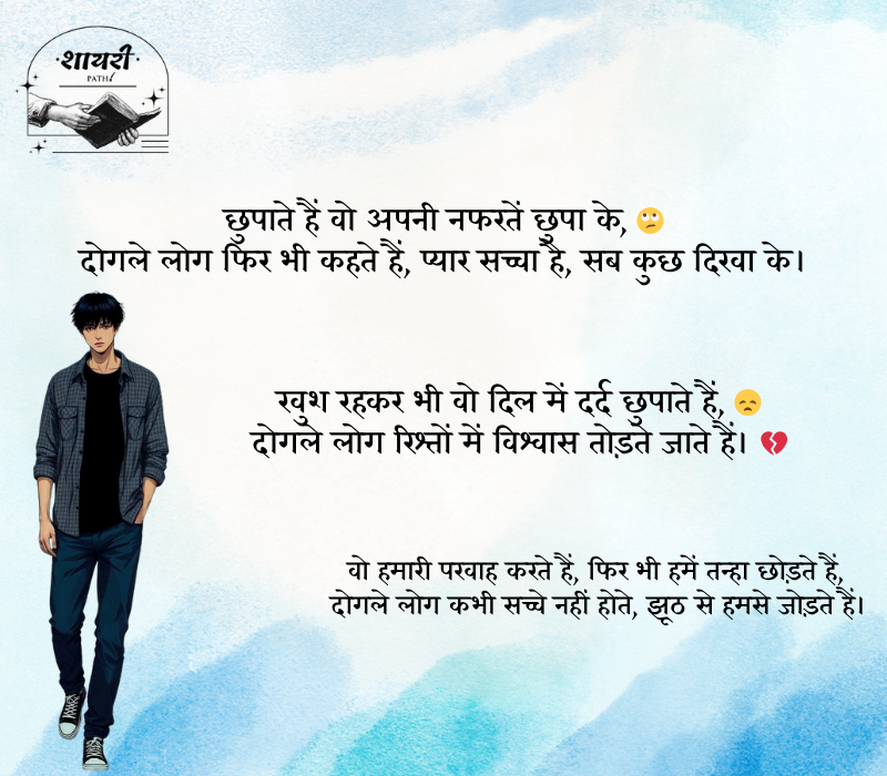 दोगले लोग शायरी 