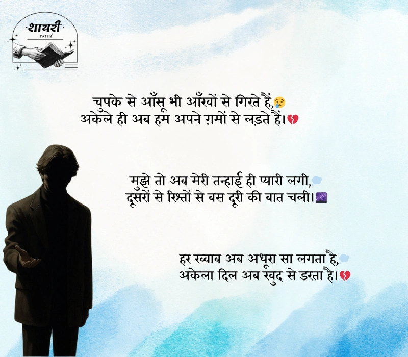 alone sad shayari