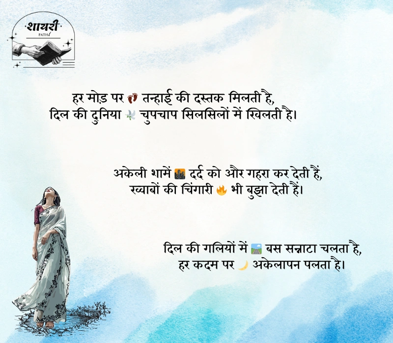 zindagi alone shayari