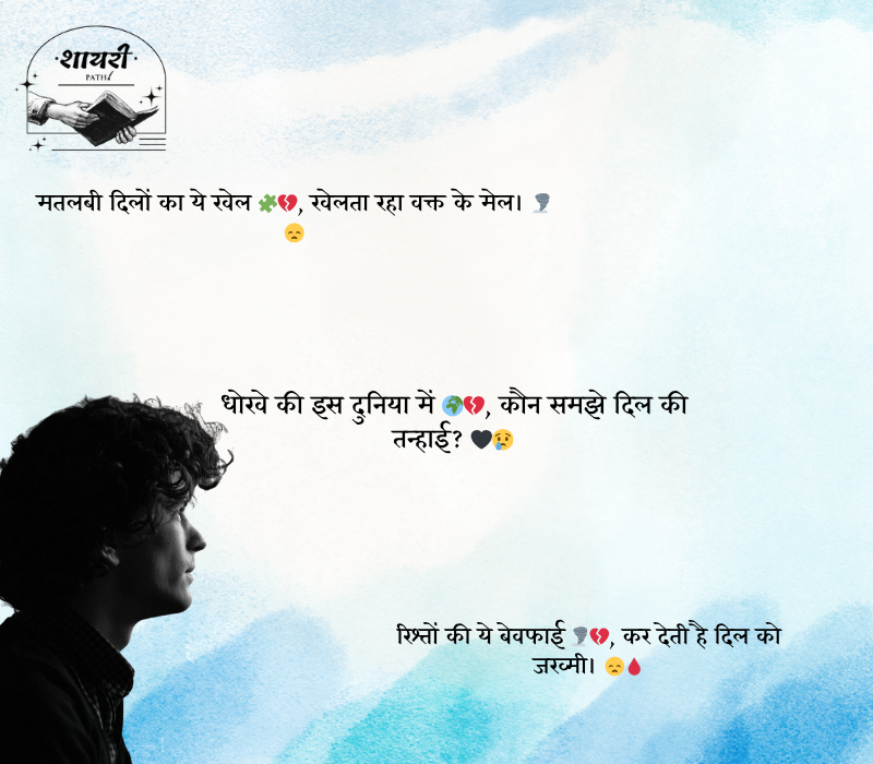 Bharosa Rishte Dhoka Shayari