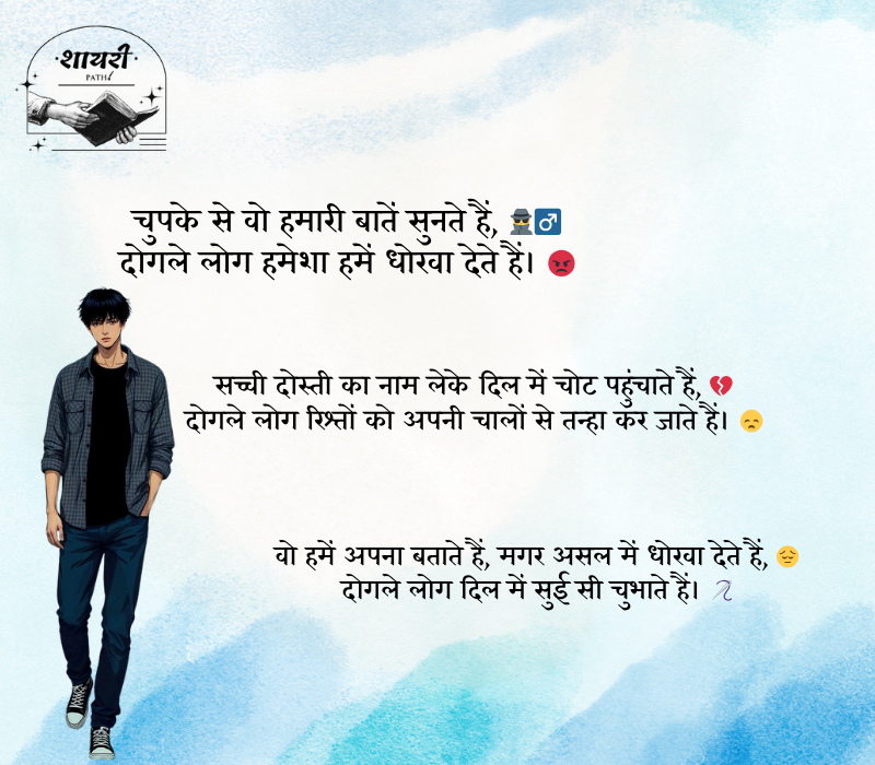 दोगले लोग शायरी