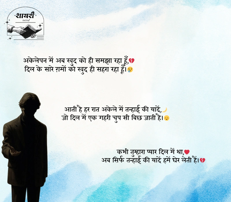 alone sad shayari