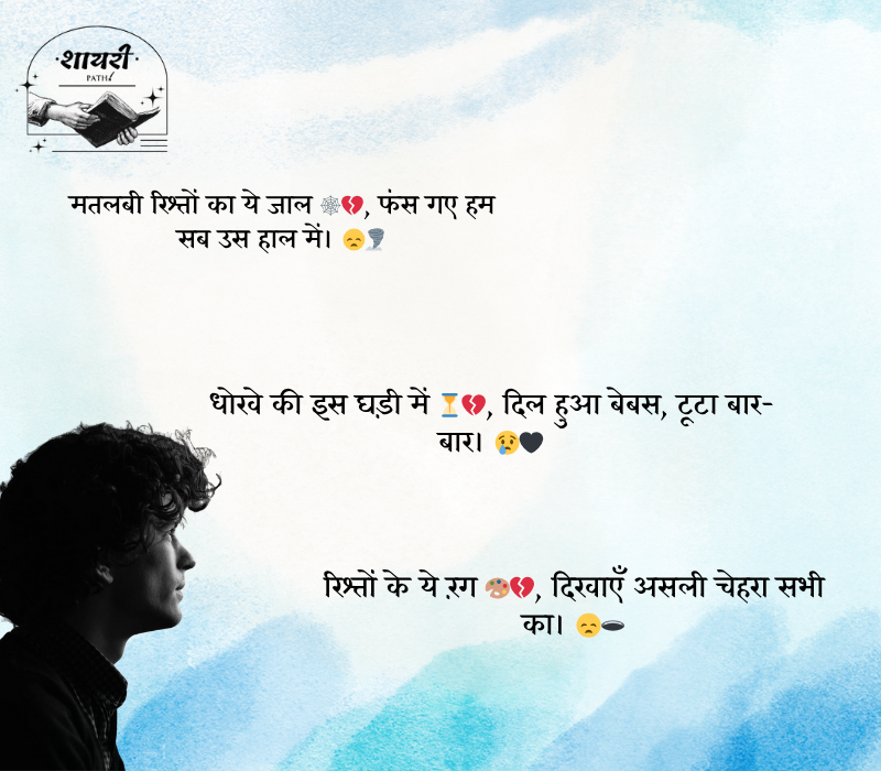 Bharosa Rishte Dhoka Shayari