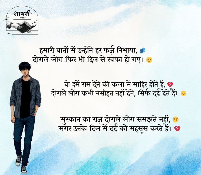 दोगले लोग शायरी