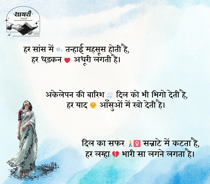 zindagi alone shayari