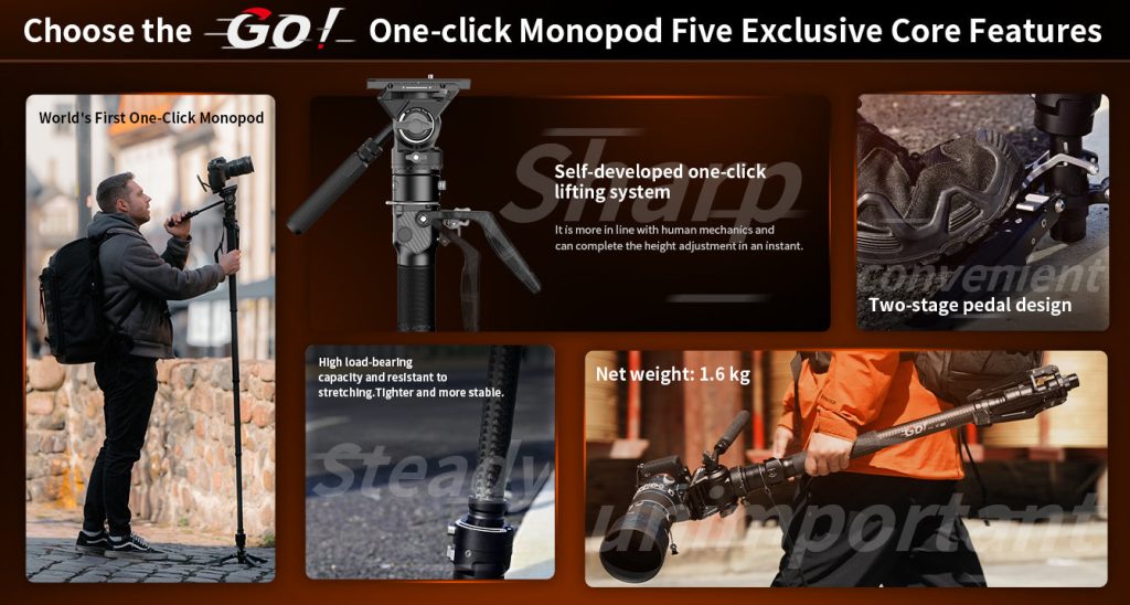 M1 Pro V5 Monopod – The Ultimate Tool for Professional Videographers