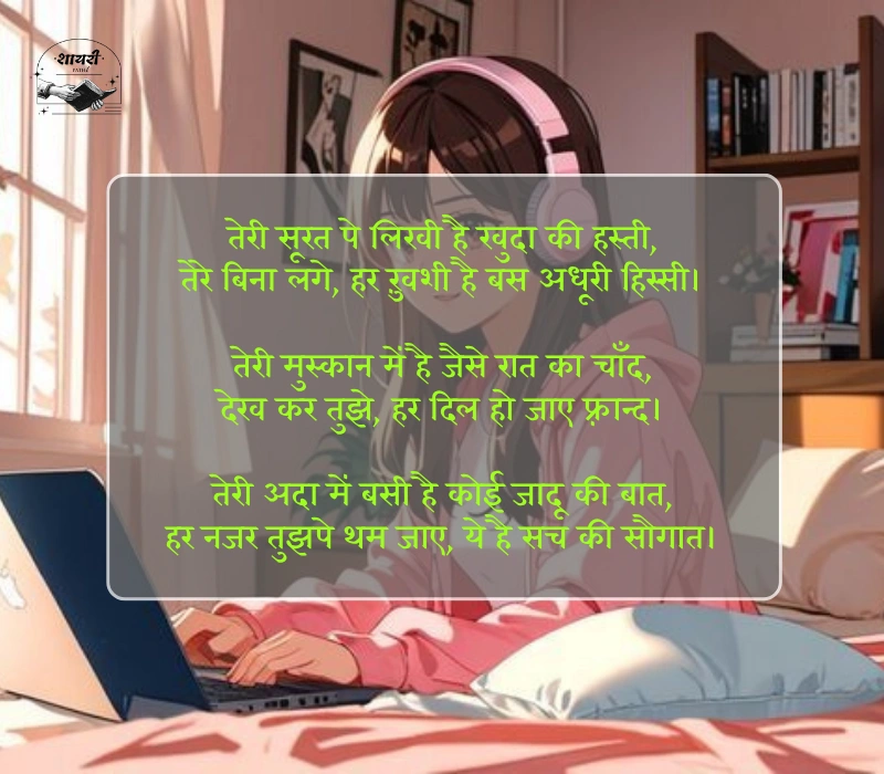 Tareef Shayari for Beautiful Girl in Hindi