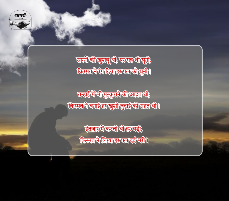 kismat emotion shayari