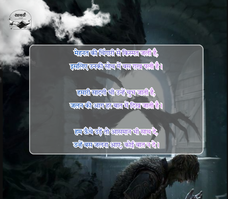 जलने वाली शायरी