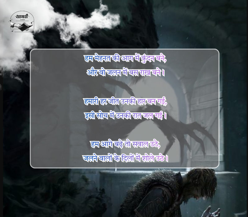 जलने वाली शायरी